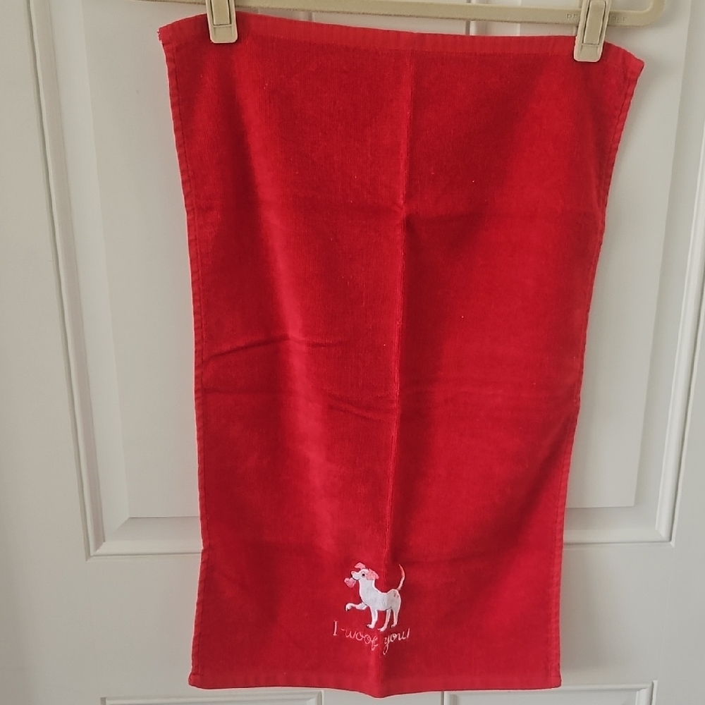 Two Kitchen Towels With Puppy Designs